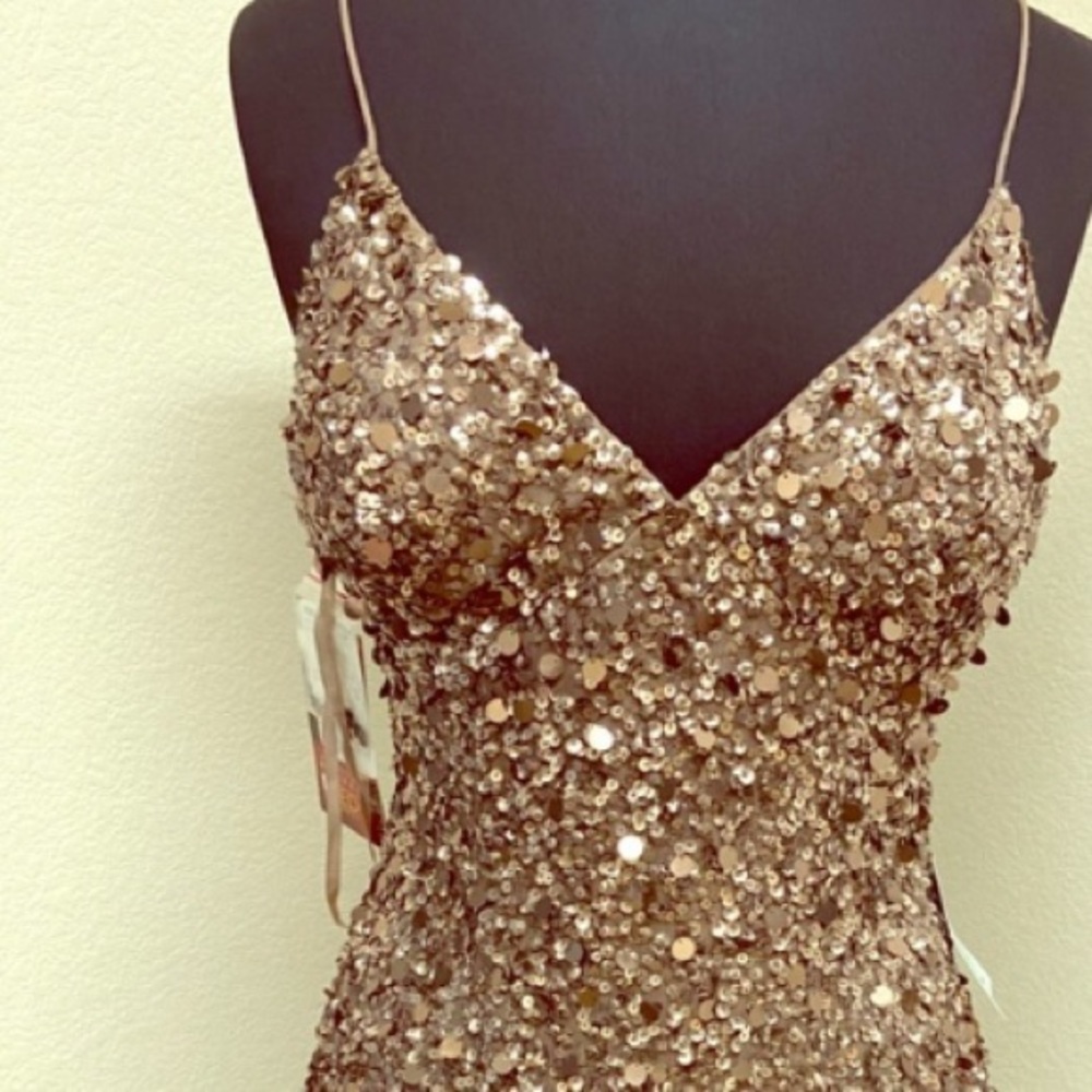 Adrianna Papell sequins cocktail dress - Picture 4 of 12